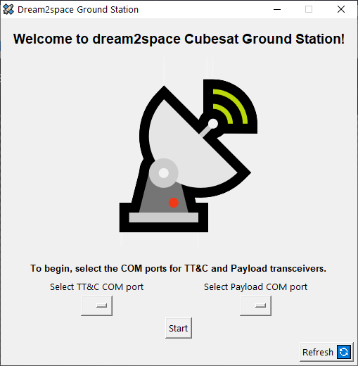 Ground Station Start Page